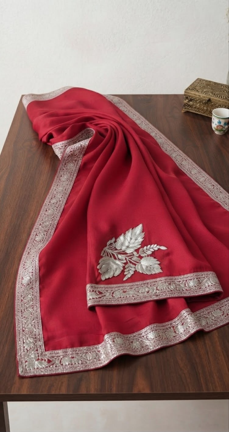 Zari (Tilla) Crepe Saree