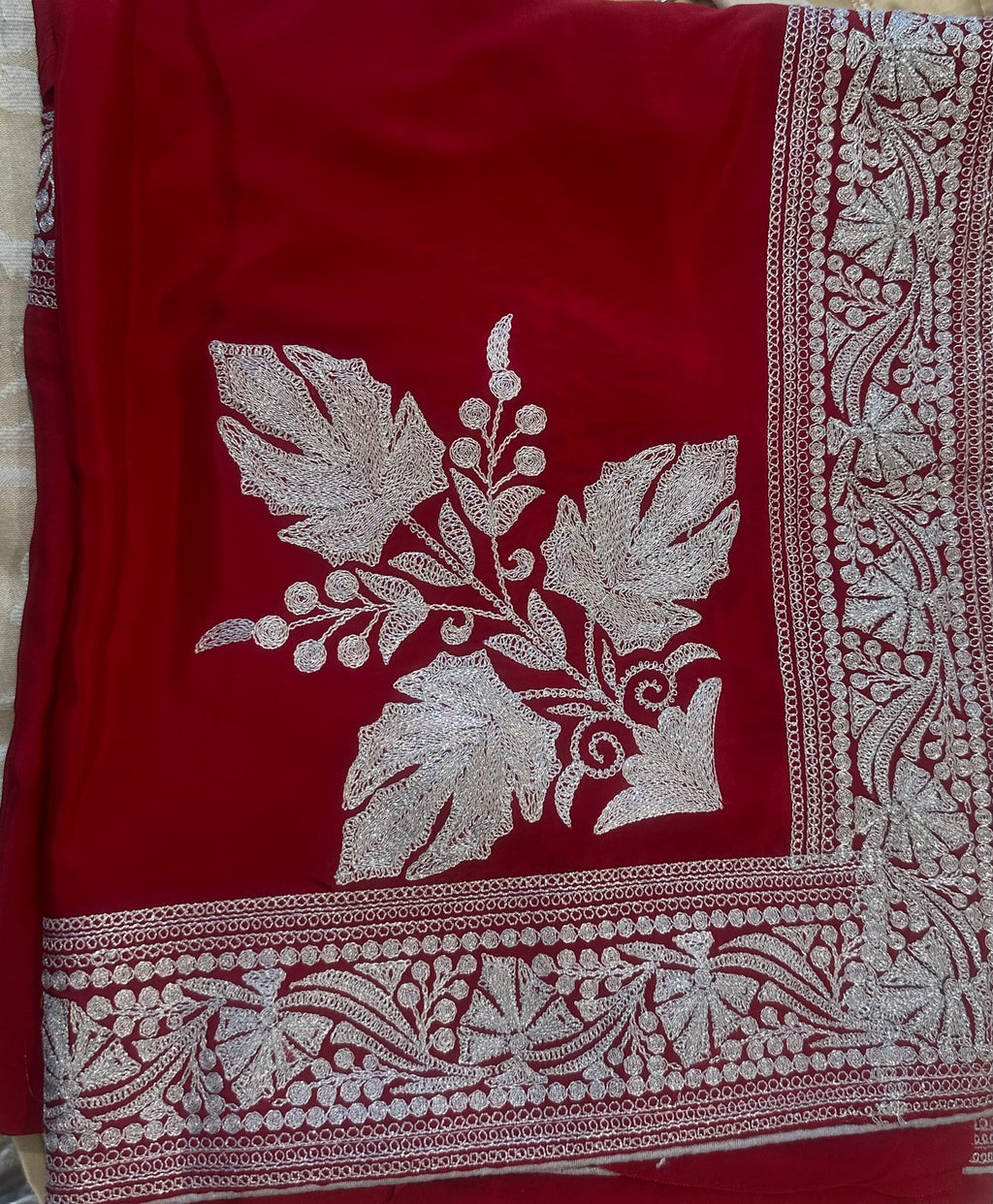 Zari (Tilla) Crepe Saree