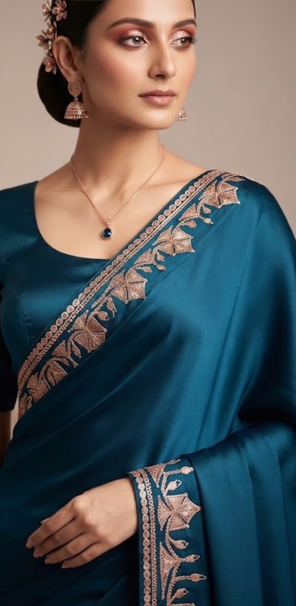Zari (Tilla) Crepe Saree