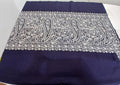 Black & Ivory Paisley Kashmiri Shawl