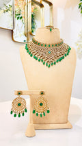 Emerald Kundan Bridal Choker Set