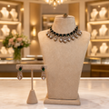 Emerald Royale Crystal Statement Necklace & Earring Set