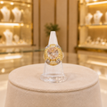 Gold-Tone Champagne Oval Stone Ring