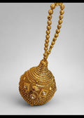 Gold Round Beaded Potli Bag