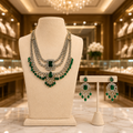 Handcrafted Kundan Long Mala with Seed Pearls