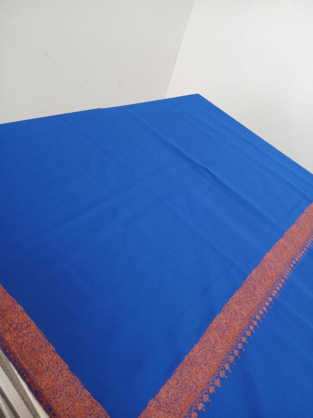 Imperial Blue Luxury Embroidered Shawl