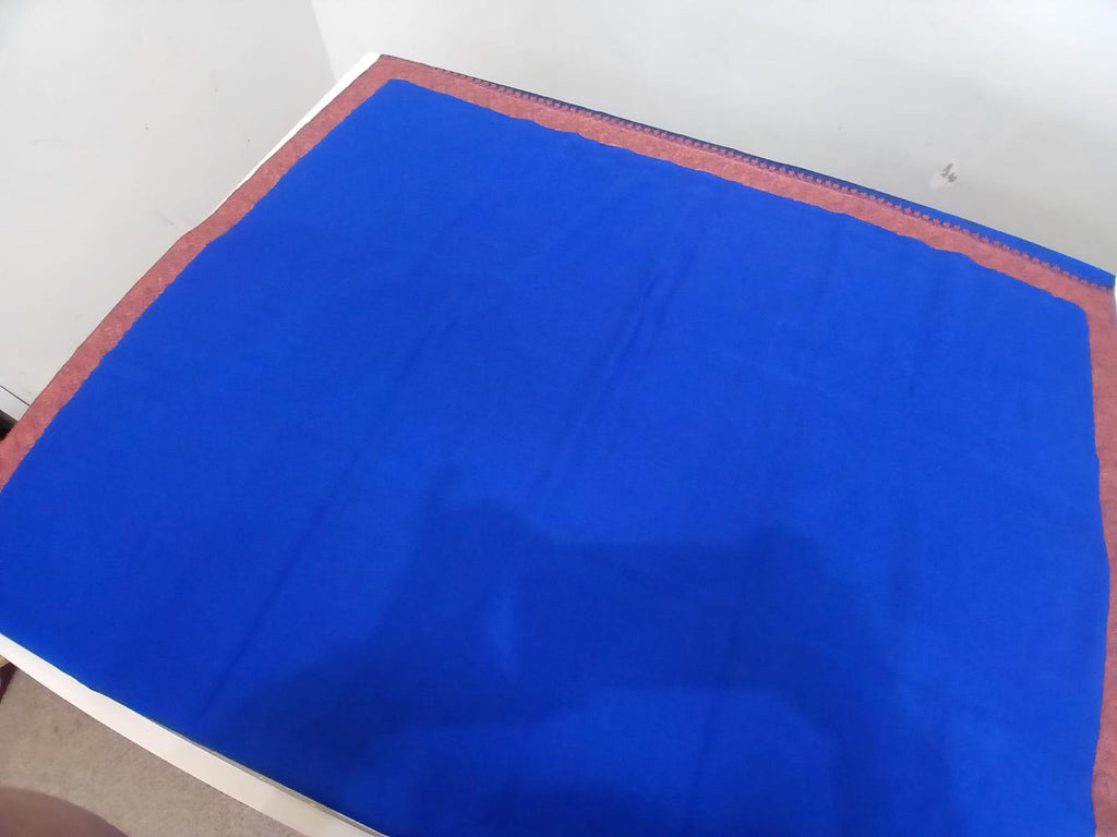 Imperial Blue Luxury Embroidered Shawl