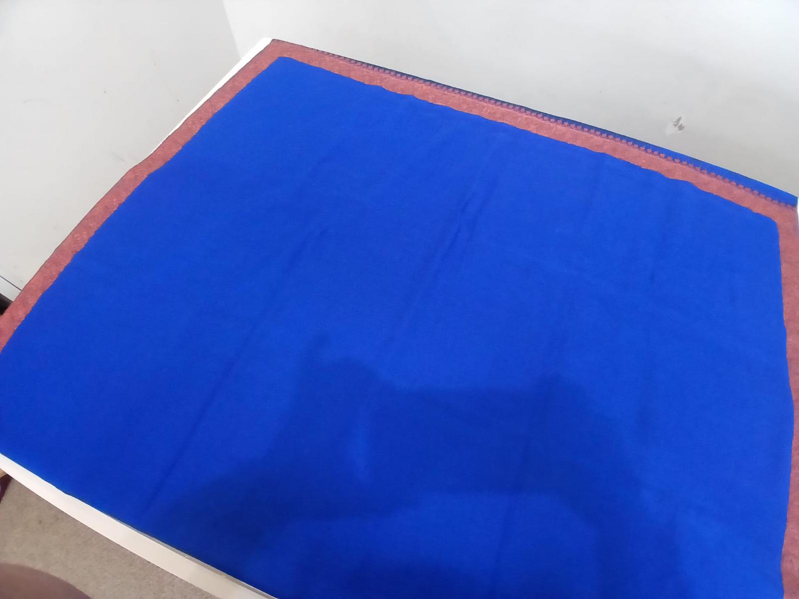 Imperial Blue Luxury Embroidered Shawl