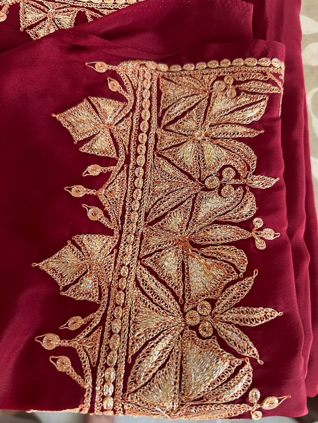 Zari (Tilla) Crepe Saree