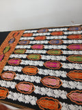 Midnight Multicolor Paisley Kashmiri Embroidered Shawl