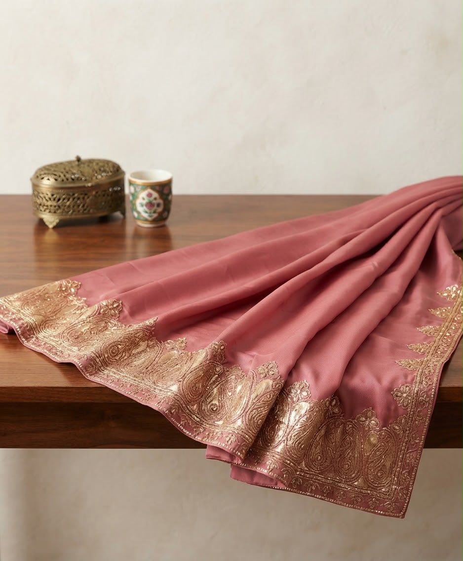 Zari (Tilla) Crepe Saree