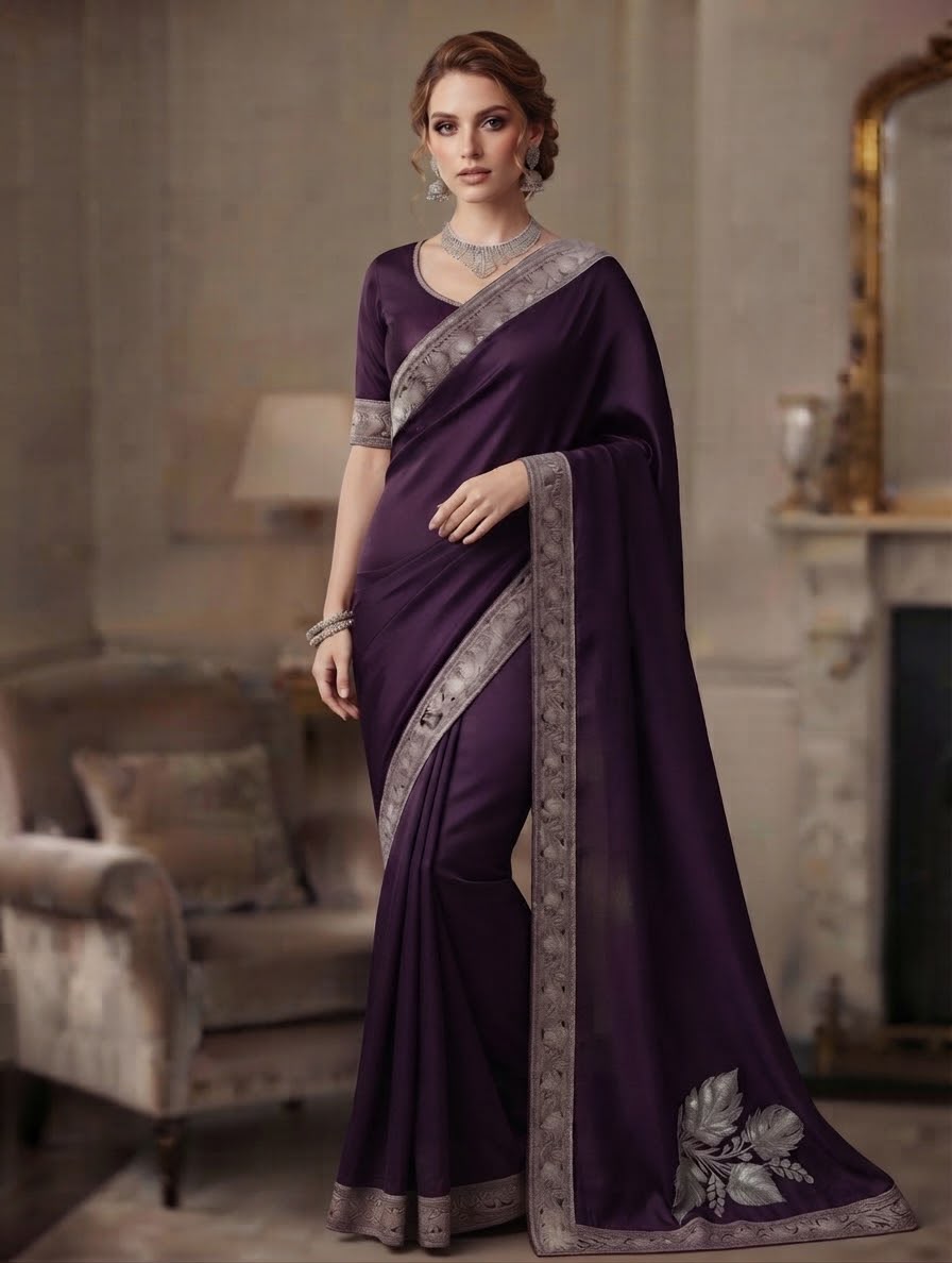Zari (Tilla) Crepe Saree