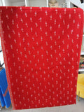 Ruby Red Kashmiri Embroidered Wool Shawl with Delicate Floral Buti Border