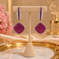 Ruby Spark Drop Earrings