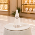 Silver-Tone Marquise Clear Stone Ring