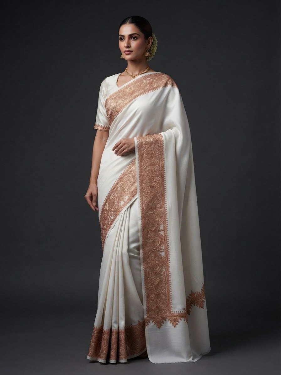 Zari (Tilla) Crepe Saree