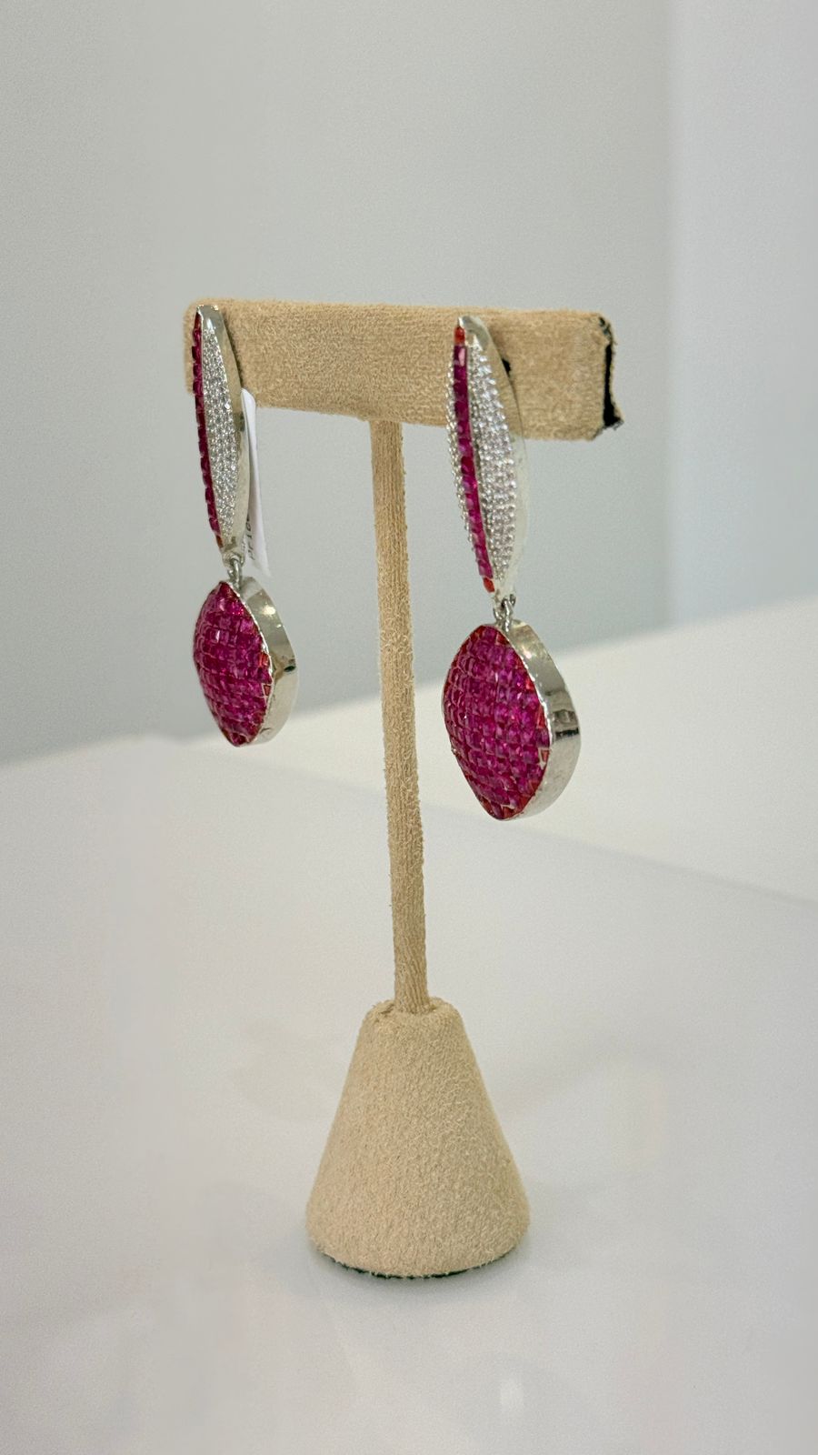Ruby Spark Drop Earrings