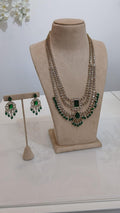 Emerald Multi-Layer Statement Necklace Set