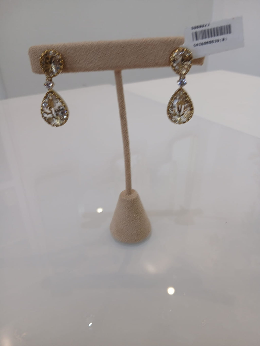 Champagne Crystal Teardrop Earrings