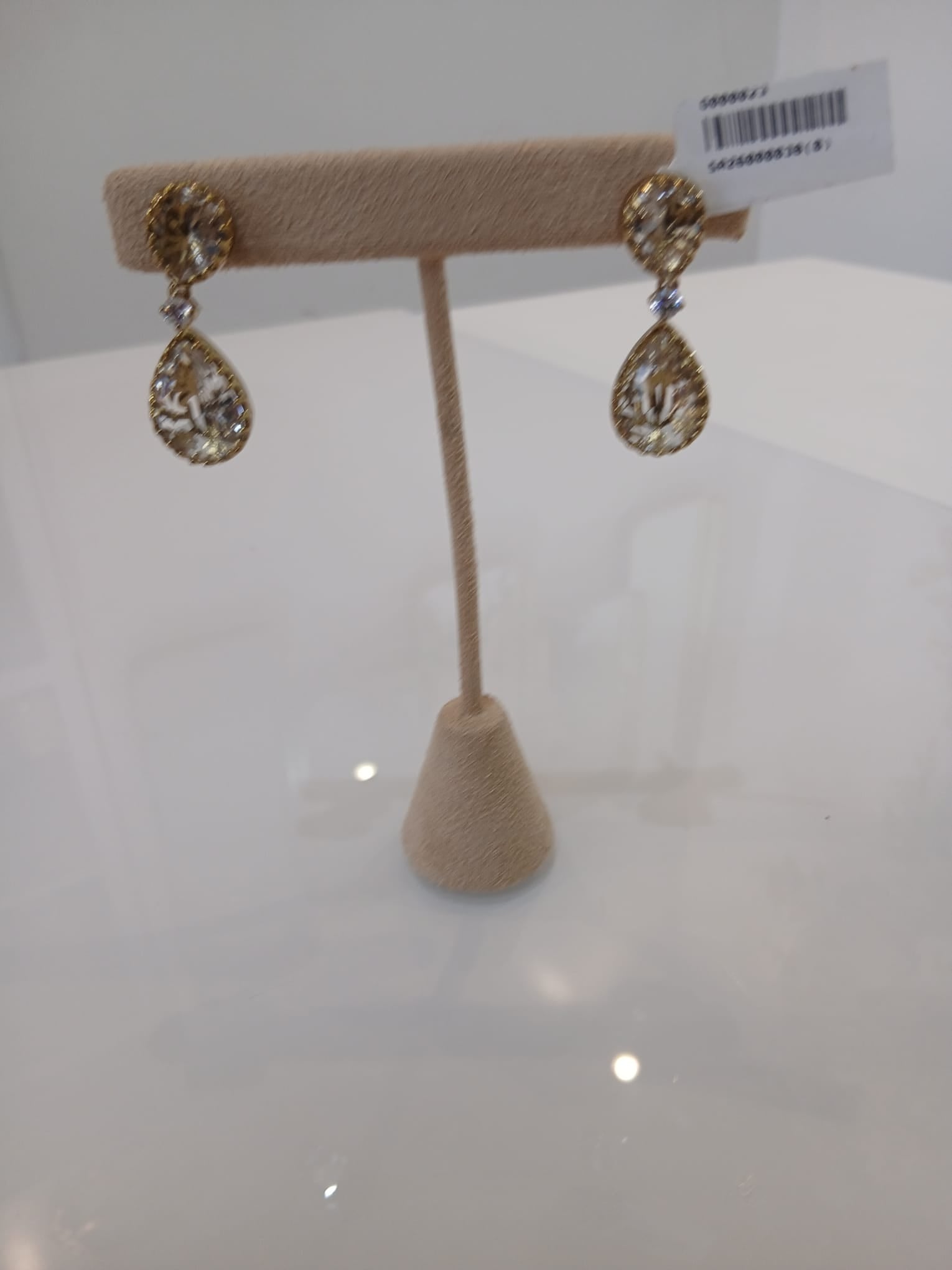 Champagne Crystal Teardrop Earrings