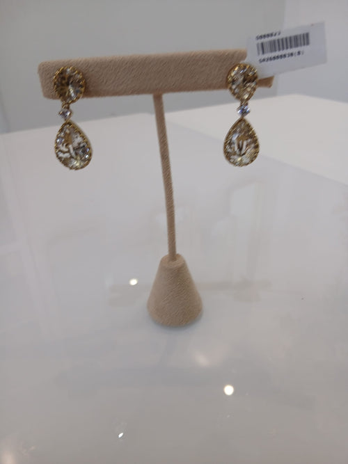 Champagne Crystal Teardrop Earrings