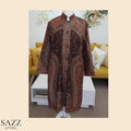 Full Jamawar Style Paisley Embroidered Kashmiri Long Coat