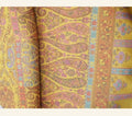 Golden Honey Paisley Jamawar Shawl with Pastel Accents