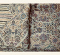 Royal Damask Intricate Woven Pashmina – Muted Blue & Plum