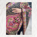Black Tilla & Resham Work Shawl with Intricate Paisley Motifs
