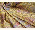 Golden Ochre Paisley Jacquard Wrap – Traditional Heritage Print