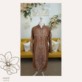 Kani Long Jacket - Earthy Brown Paisley
