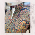 Kani Long Jacket - Teal & Mustard Floral