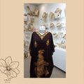 Luxury Kashmiri Aari Embroidered Woolen Kaftan - Chocolate Brown