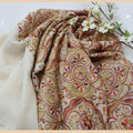 Ivory Pashmina Shawl with Full Allover Floral Sozni Embroidery