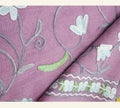 Pastel Lavender Floral Ari Embroidery Wool Shawl