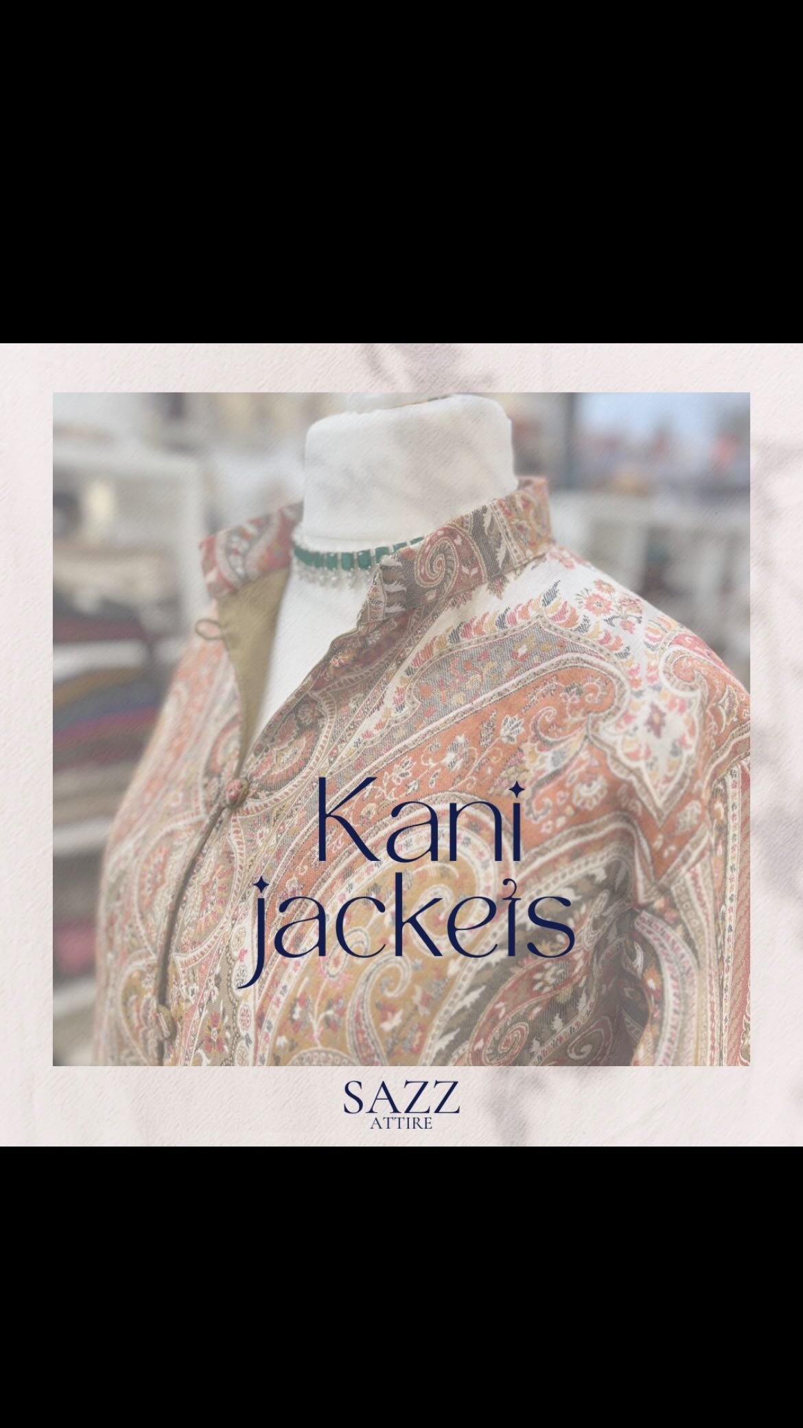 Kani Long Jacket - Peach & Sage Pastel