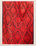 Crimson Red Intricate Embroidered Jamawar Shawl