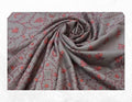 Slate Grey Minimalist Vine & Leaf Ari Work Shawl