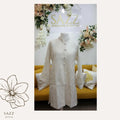 Ivory Elegance Embroidered Kashmiri Long Jacket