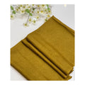 Classic Mustard Gold Fine Wool Plain Stole