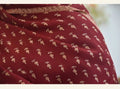 Deep Maroon Kashmiri Shawl with Delicate Gold Floral Buti