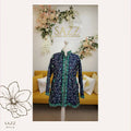 Sapphire Blue & Seafoam Floral Aari Embroidered Short Coat