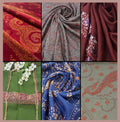 Luxury Kashmiri Shawl Collection - Assorted Silk & Wool Embroidered Wraps
