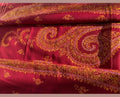 Royal Crimson Kashmiri Pashmina Shawl with Gold Tilla Embroidery