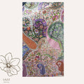 Vibrant Bohemian Mixed-Pattern Floral Wrap