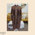 Traditional Kashmiri Paisley Jamawar Style Long Woolen Jacket