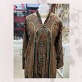 Jewel-Toned Kashmiri Paisley Coat - Heritage Floral Design