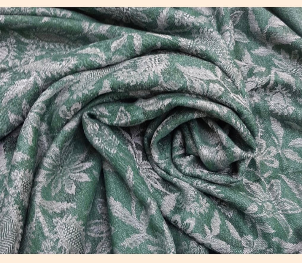 Royal Crimson Shawl with Intricate Gold Tilla Embroidery Border