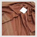 Rust Terracotta Textured Shawl with Gold Bead Embellishment