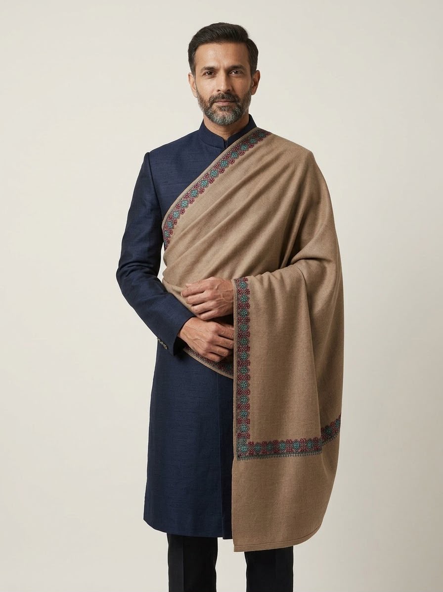 Men's Shawl (Semi-Pashmina)
